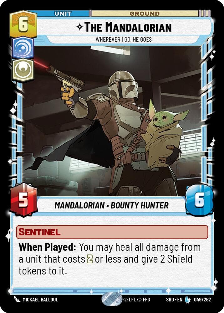 The Mandalorian - Wherever I Go, He Goes — Shadows of the Galaxy card