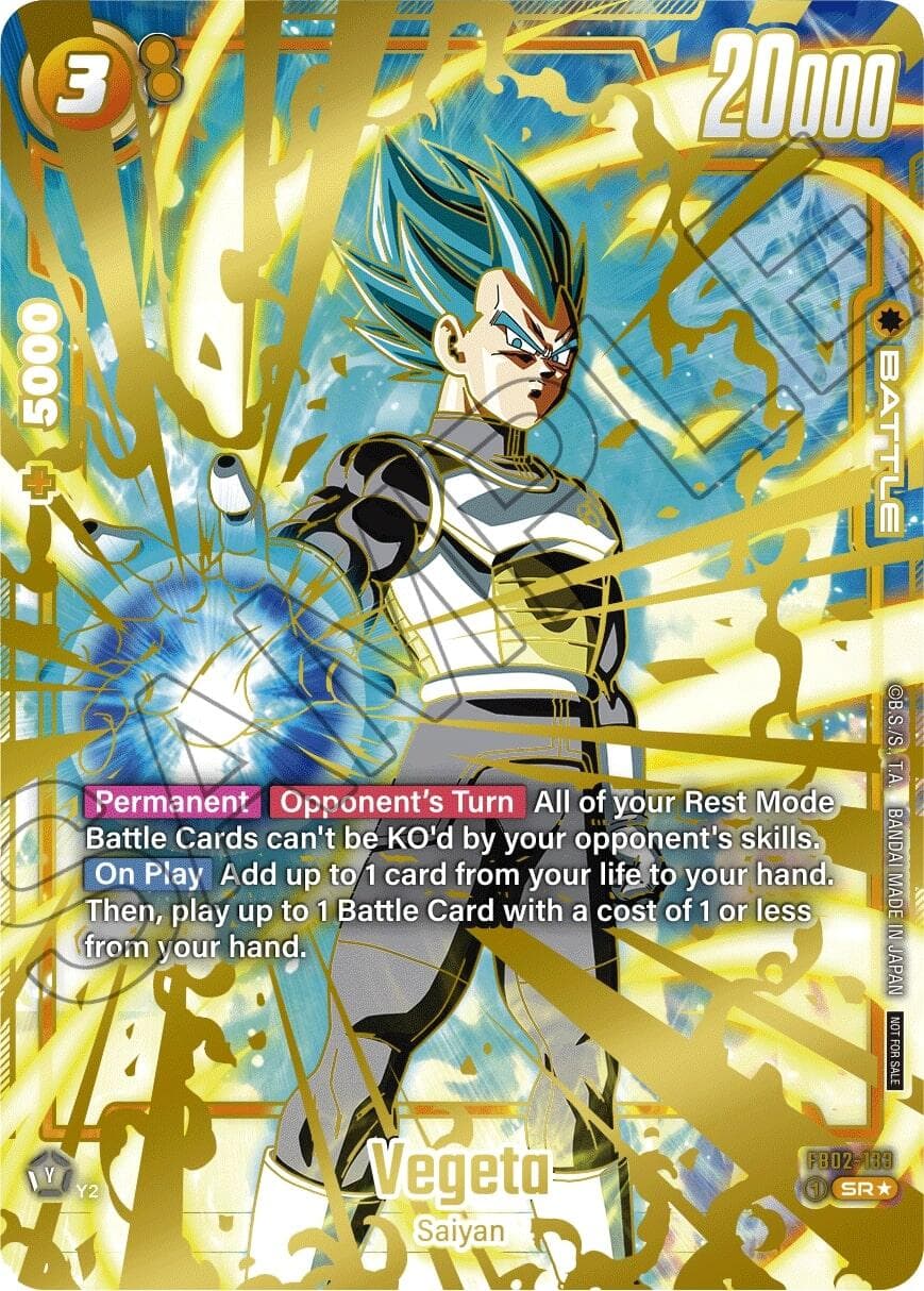 Vegeta - FB02-133 (Championship 2024-2025 Regionals) — Tournament and Championship Promos card