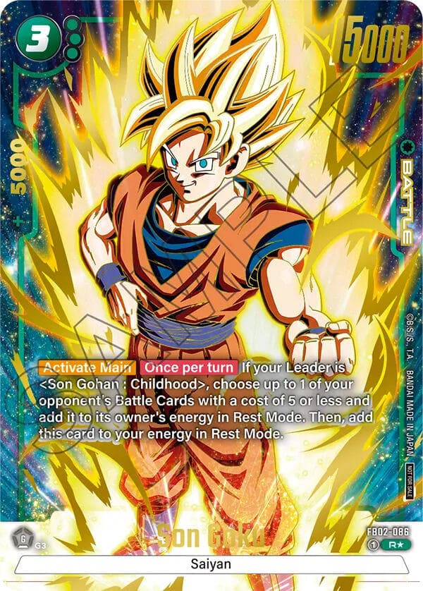 Son Goku - FB02-086 (Championship Pack 01) (Gold) — Tournament and Championship Promos card