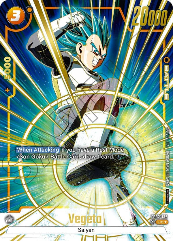 Vegeta - FB02-132 (Championship Pack 01) (Gold) — Tournament and Championship Promos card
