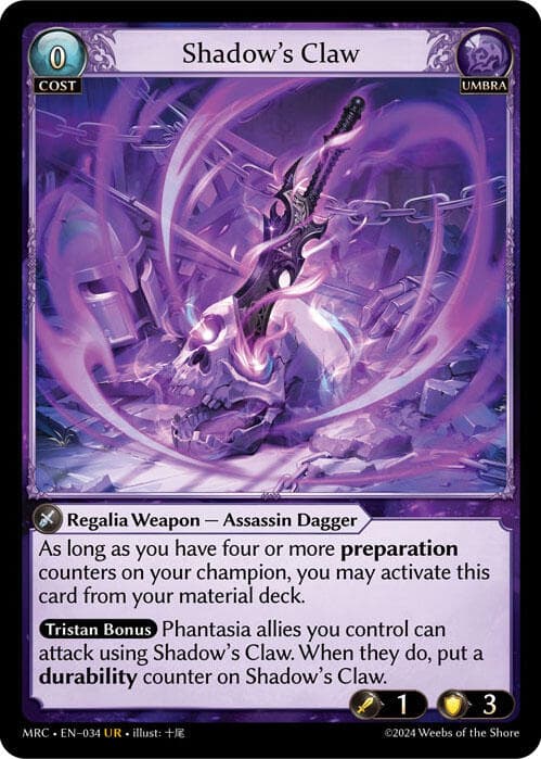 Shadow's Claw — Mercurial Heart card