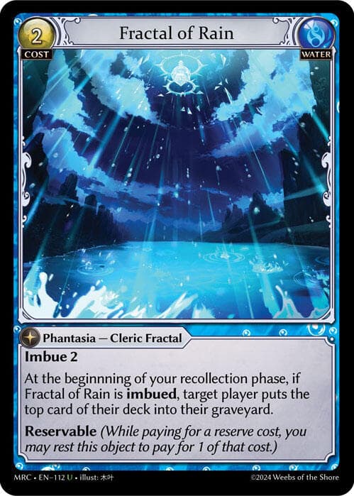 Fractal of Rain — Mercurial Heart card