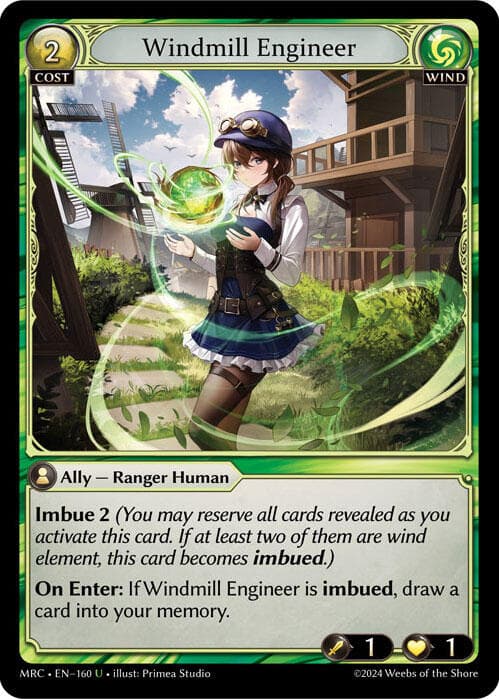 Windmill Engineer — Mercurial Heart card
