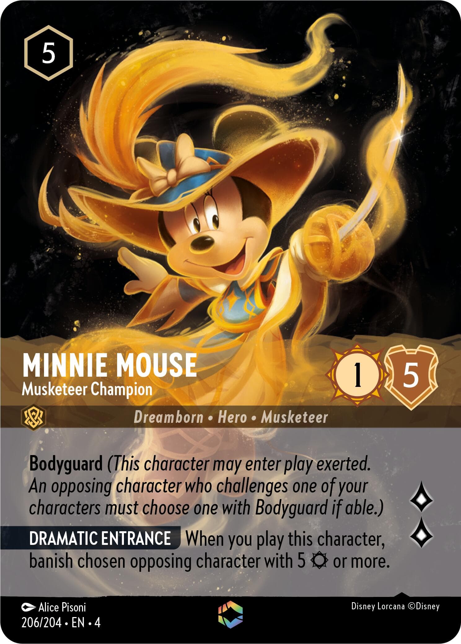 Minnie Mouse - Musketeer Champion (Enchanted) — Ursula's Return card