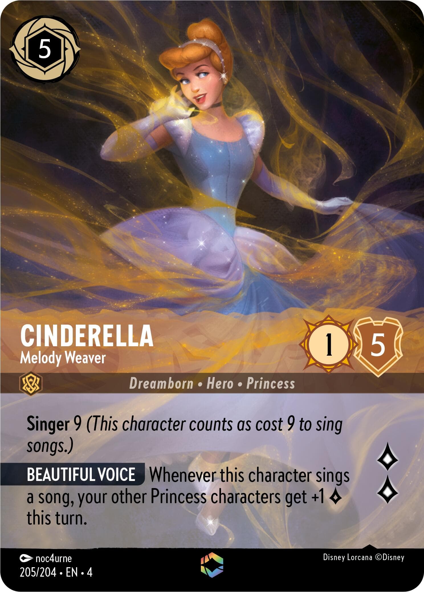 Cinderella - Melody Weaver (Enchanted) — Ursula's Return card
