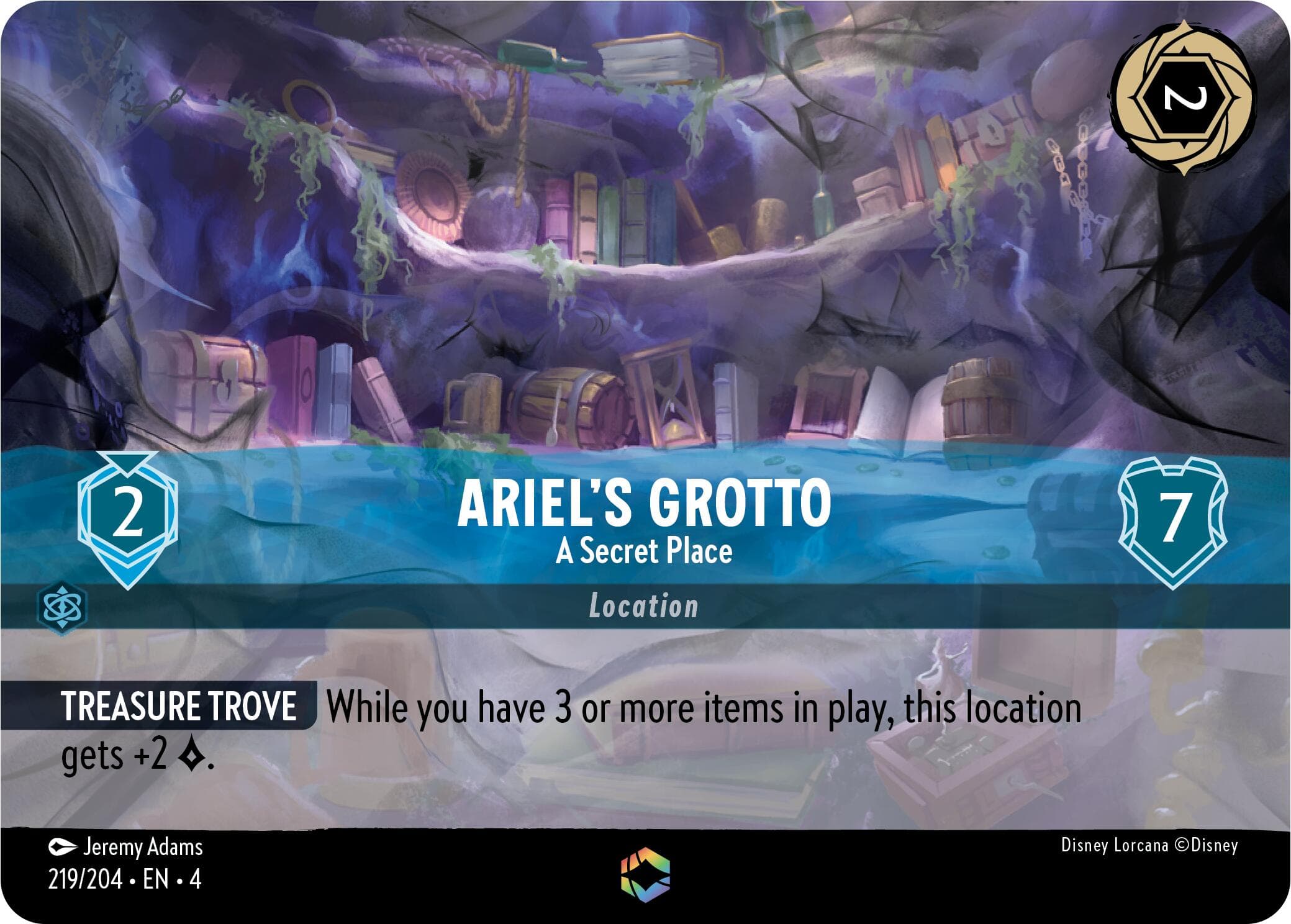 Ariel's Grotto - A Secret Place (Enchanted) — Ursula's Return card