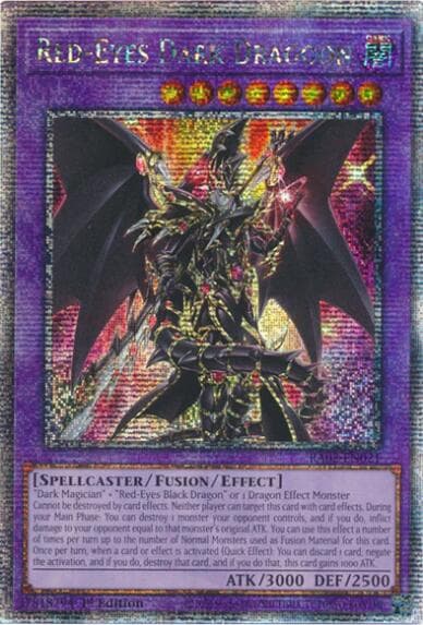 Red-Eyes Dark Dragoon (Quarter Century Secret Rare) — 25th Anniversary Rarity Collection II card