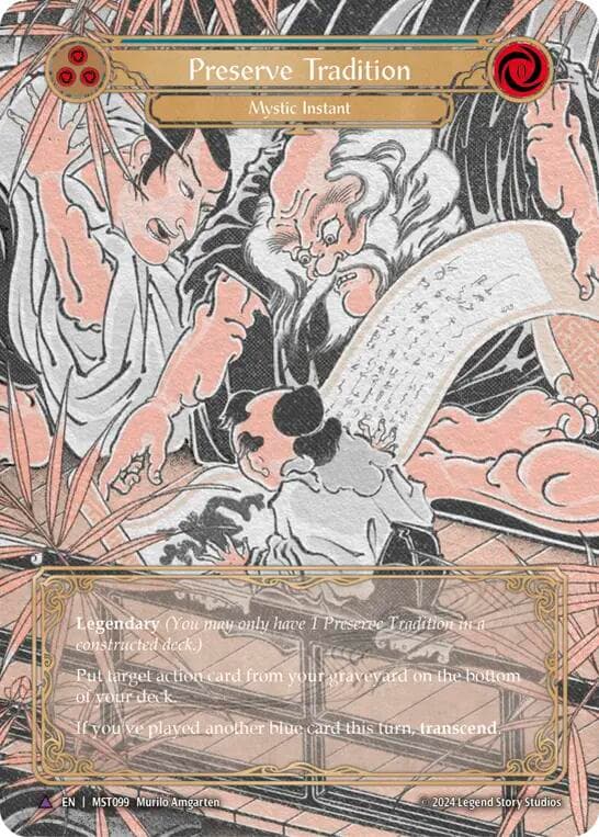 Preserve Tradition // Inner Chi (Marvel) — Part the Mistveil card