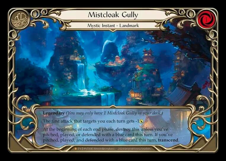 Mistcloak Gully // Inner Chi — Part the Mistveil card