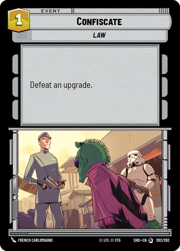 Confiscate — Shadows of the Galaxy card