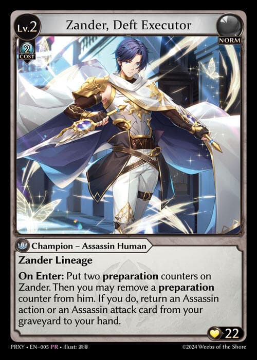 Zander, Deft Executor — Proxia's Vault card