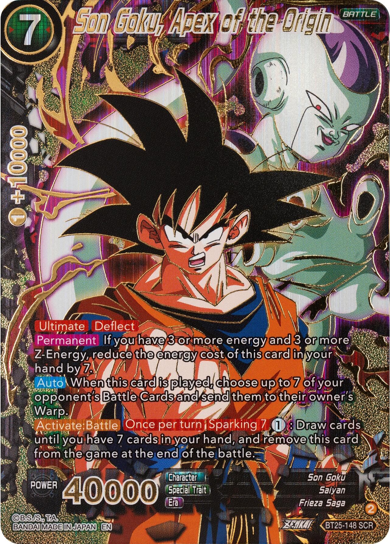 Son Goku, Apex of the Origin — Legend of the Dragon Balls card