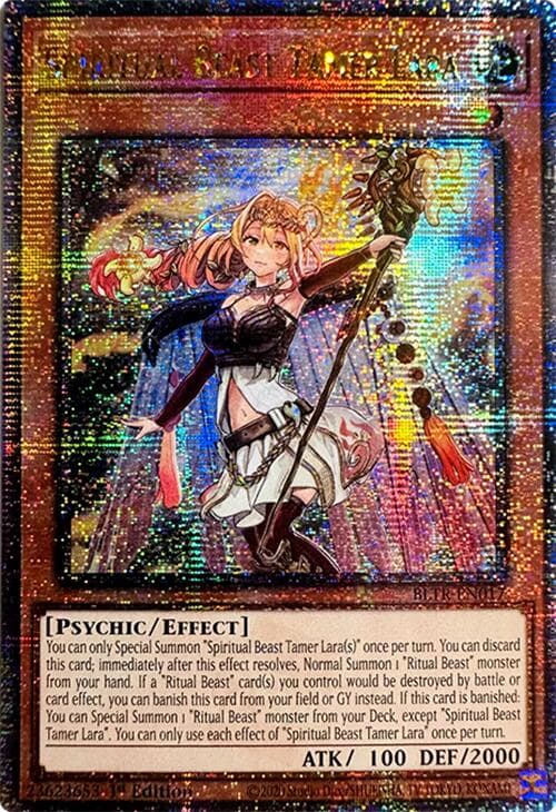 Spiritual Beast Tamer Lara (Quarter Century Secret Rare) — Battles of Legend: Terminal Revenge card