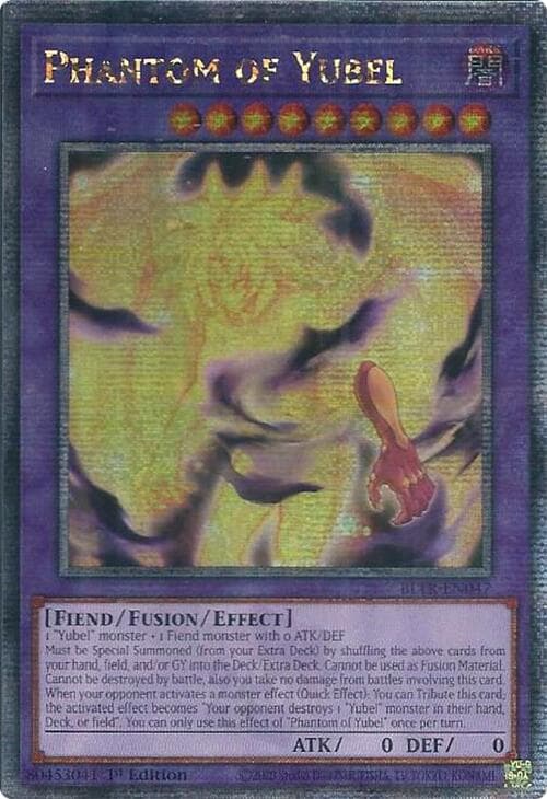 Phantom of Yubel (Quarter Century Secret Rare) — Battles of Legend: Terminal Revenge card