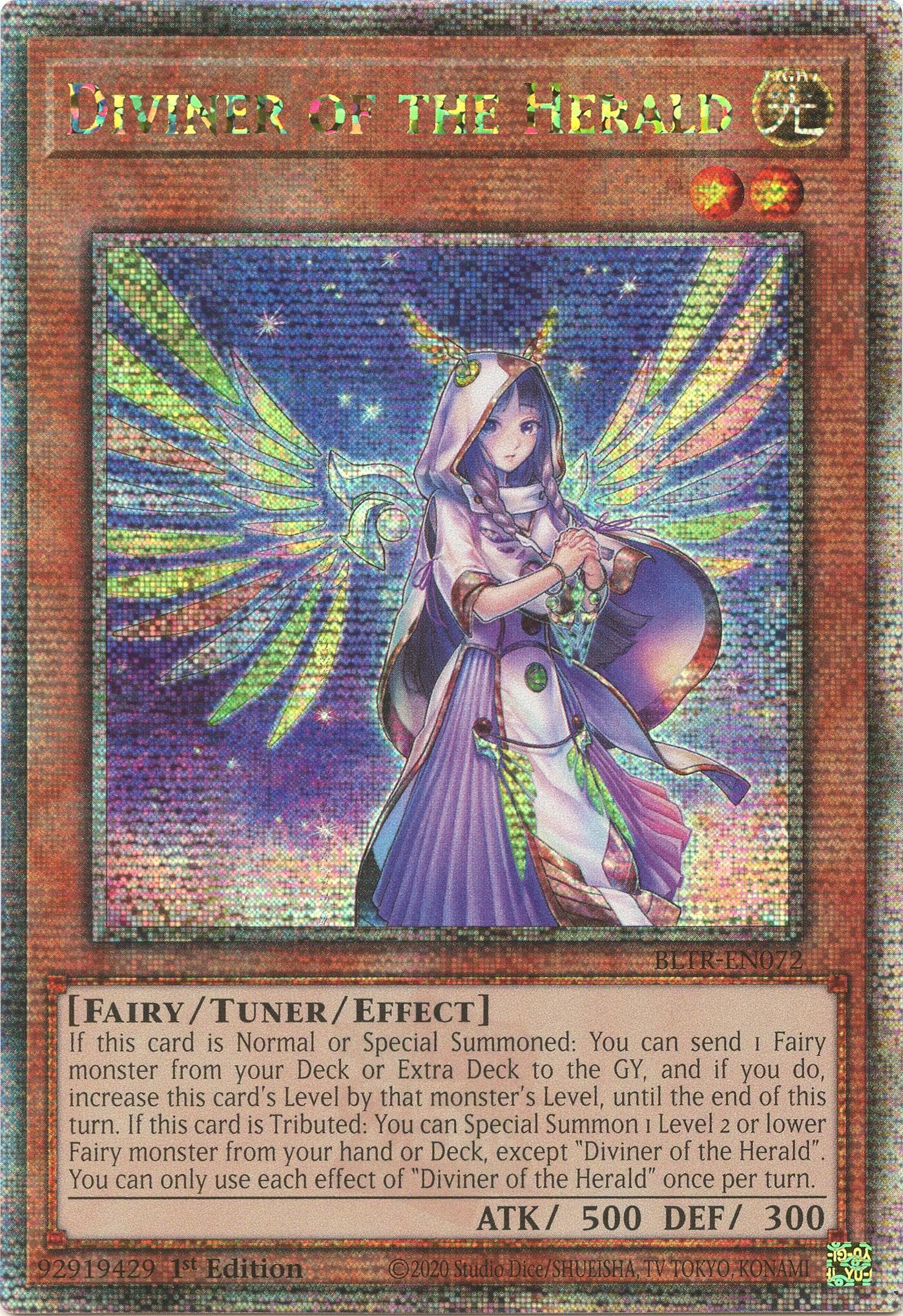 Diviner of the Herald (Quarter Century Secret Rare) — Battles of Legend: Terminal Revenge card