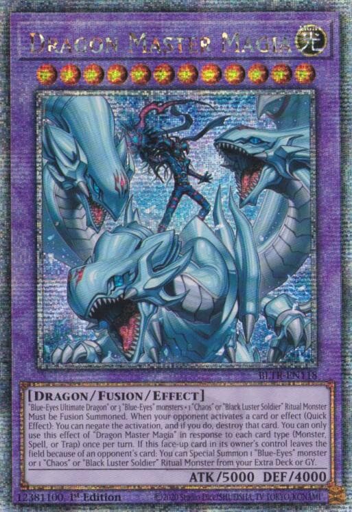 Dragon Master Magia (Quarter Century Secret Rare) — Battles of Legend: Terminal Revenge card