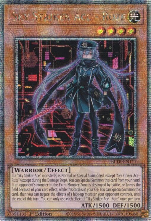Sky Striker Ace - Roze (Alternate Art) (Quarter Century Secret Rare) — Battles of Legend: Terminal Revenge card