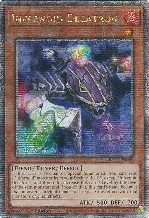 Infernoid Decatron (Quarter Century Secret Rare) — Battles of Legend: Terminal Revenge card