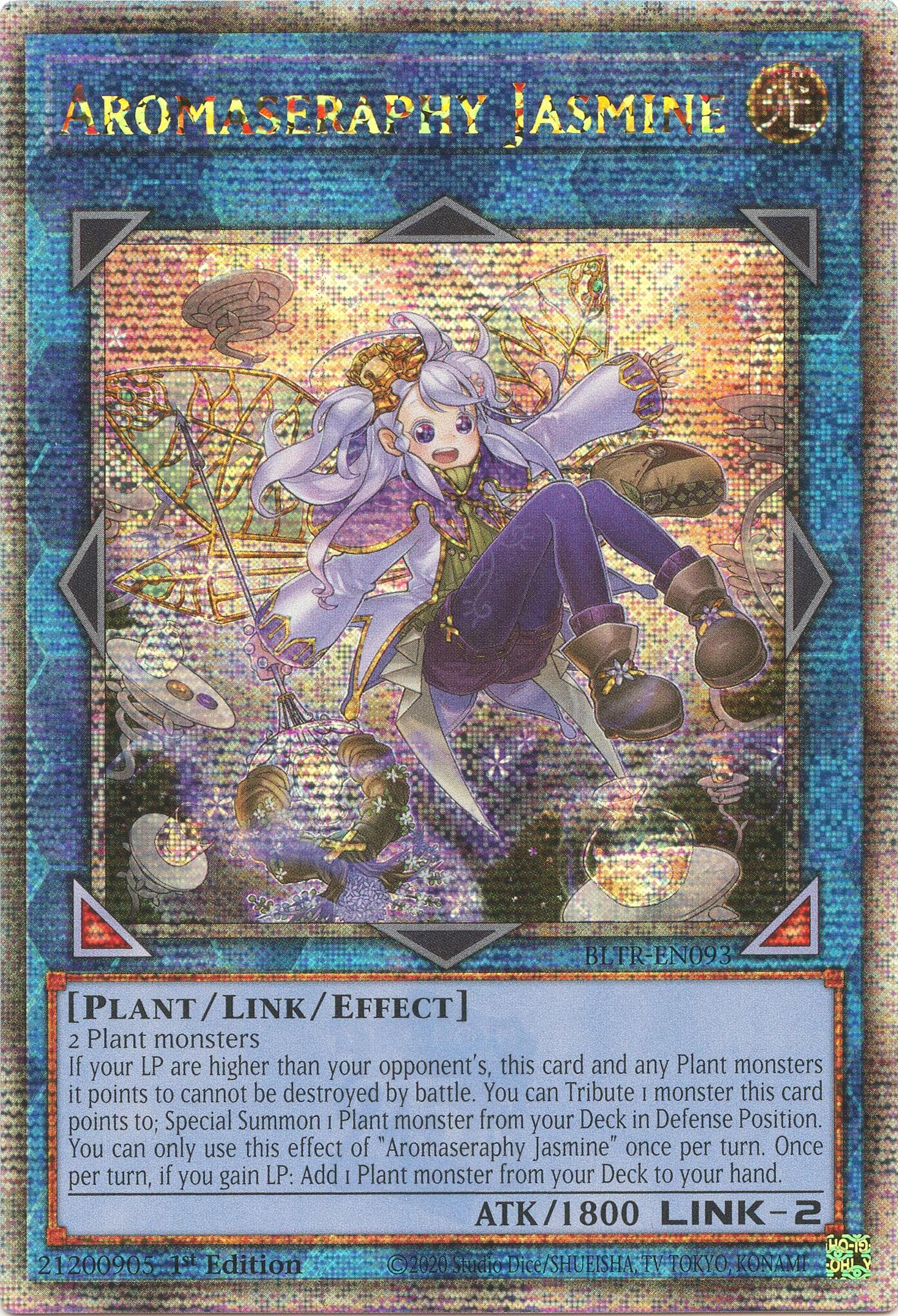 Aromaseraphy Jasmine (Quarter Century Secret Rare) — Battles of Legend: Terminal Revenge card