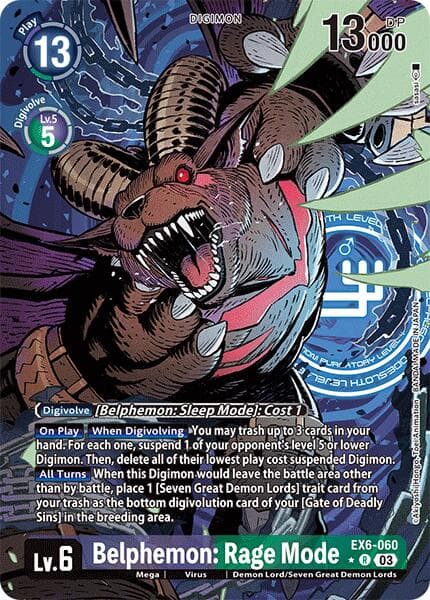Belphemon: Rage Mode (Alternate Art) — Infernal Ascension card