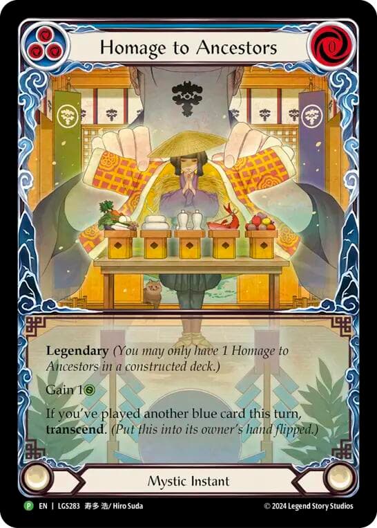 Homage to Ancestors // Inner Chi - LGS283 — Flesh and Blood: Promo Cards card