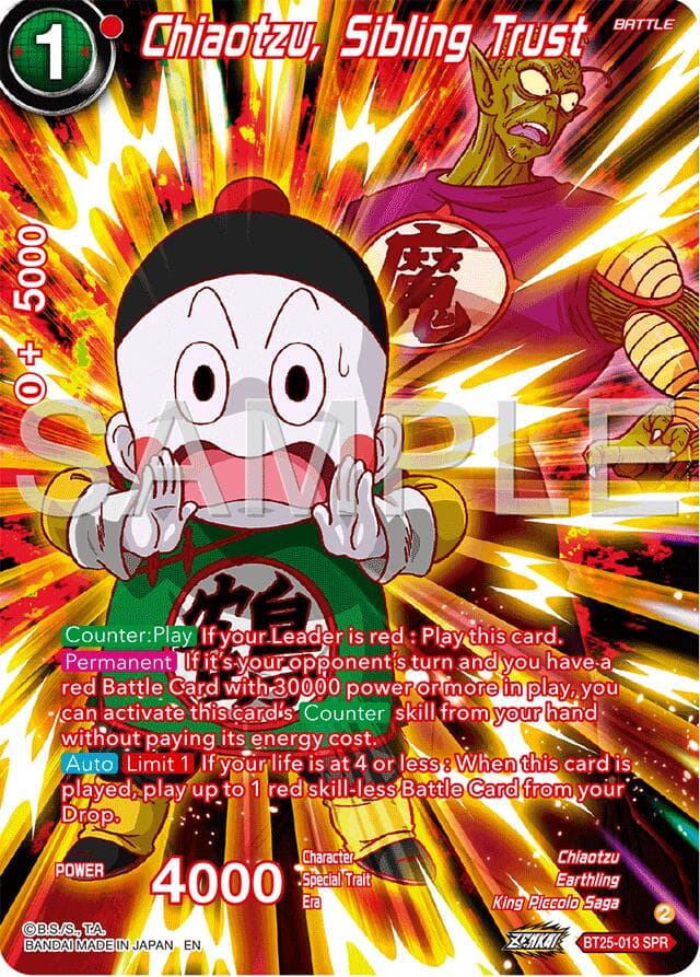 Chiaotzu, Sibling Trust (SPR) — Legend of the Dragon Balls card