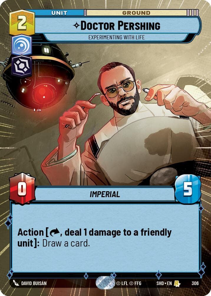 Doctor Pershing - Experimenting With Life (Hyperspace) — Shadows of the Galaxy card