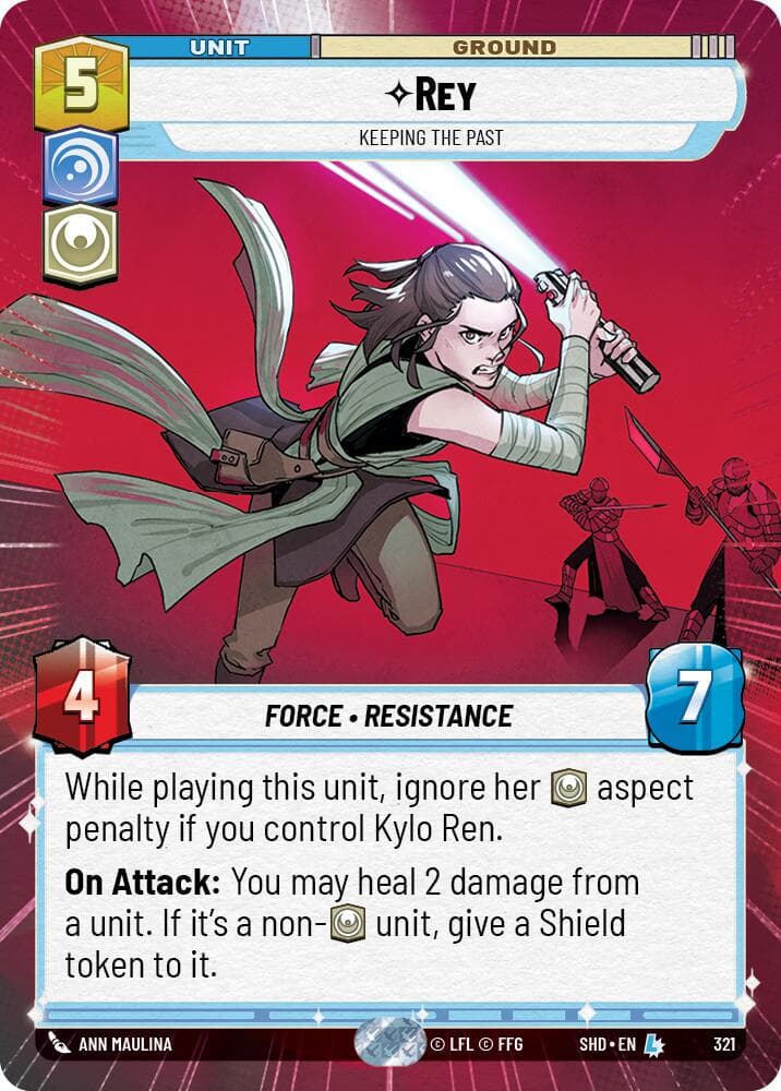 Rey - Keeping the Past (Hyperspace) — Shadows of the Galaxy card