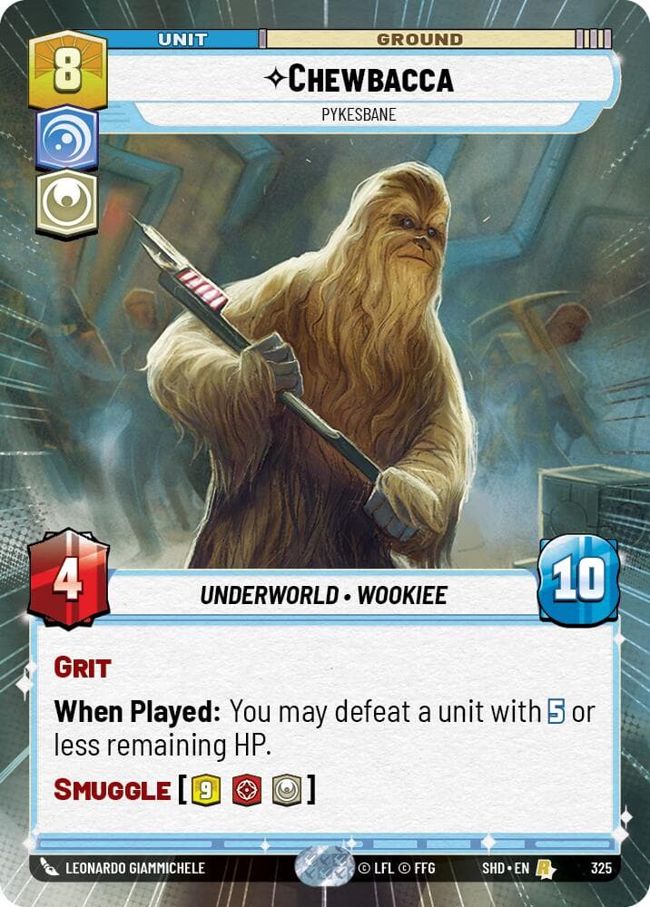 Chewbacca - Pykesbane (Hyperspace) — Shadows of the Galaxy card