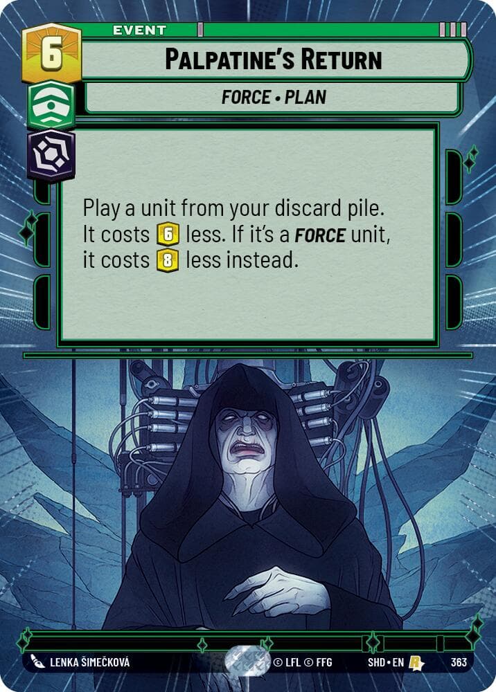 Palpatine's Return (Hyperspace) — Shadows of the Galaxy card