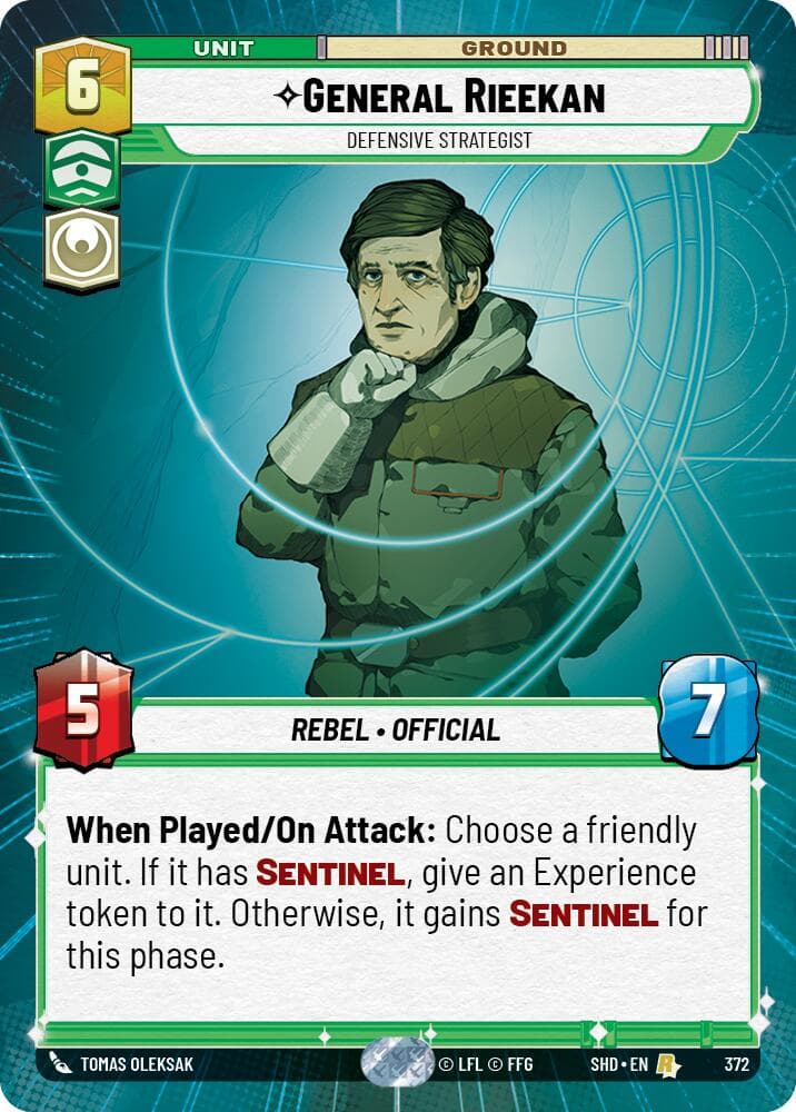 General Rieekan - Defensive Strategist (Hyperspace) — Shadows of the Galaxy card