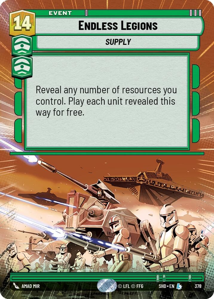 Endless Legions (Hyperspace) — Shadows of the Galaxy card