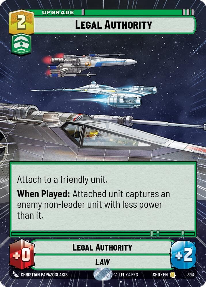 Legal Authority (Hyperspace) — Shadows of the Galaxy card