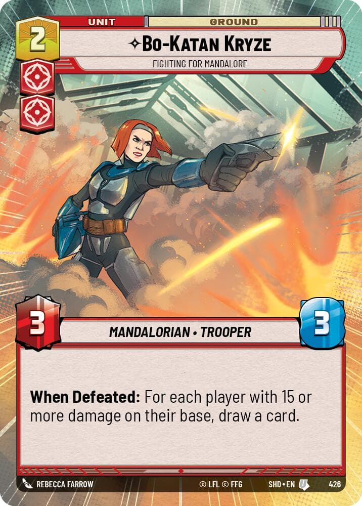 Bo-Katan Kryze - Fighting For Mandalore (Hyperspace) — Shadows of the Galaxy card