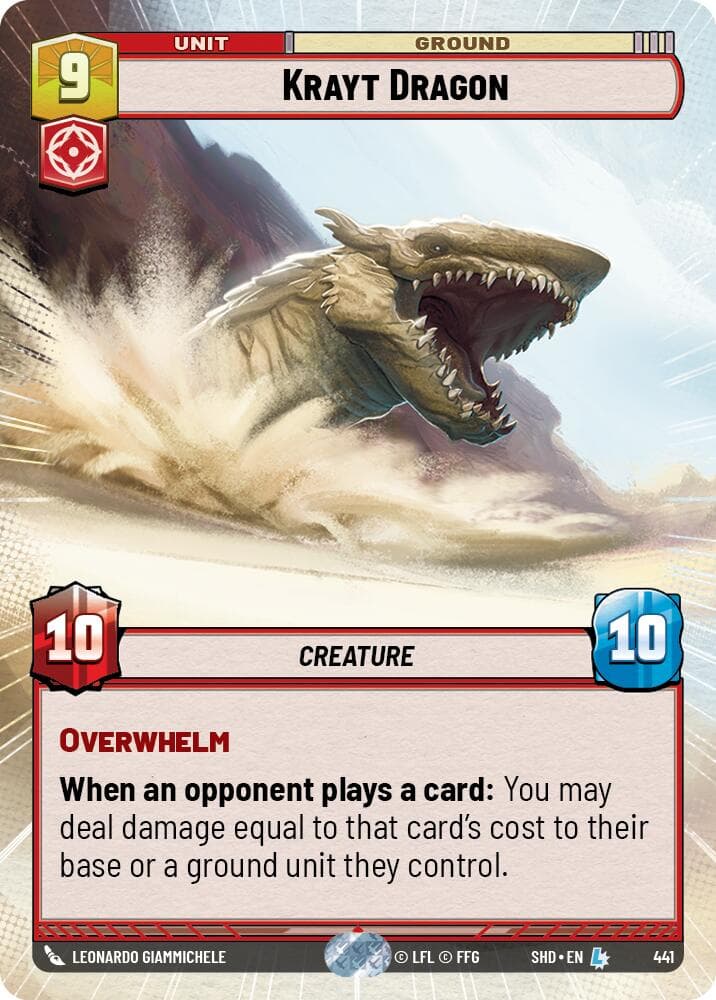 Krayt Dragon (Hyperspace) — Shadows of the Galaxy card