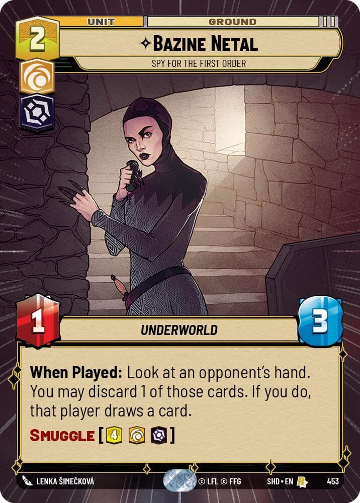 Bazine Netal - Spy for the First Order (Hyperspace) — Shadows of the Galaxy card