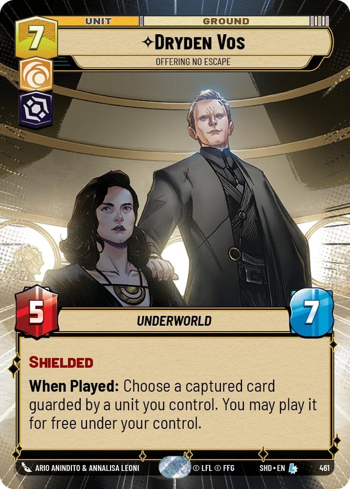 Dryden Vos - Offering No Escape (Hyperspace) — Shadows of the Galaxy card