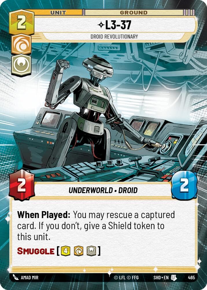L3-37 - Droid Revolutionary (Hyperspace) — Shadows of the Galaxy card