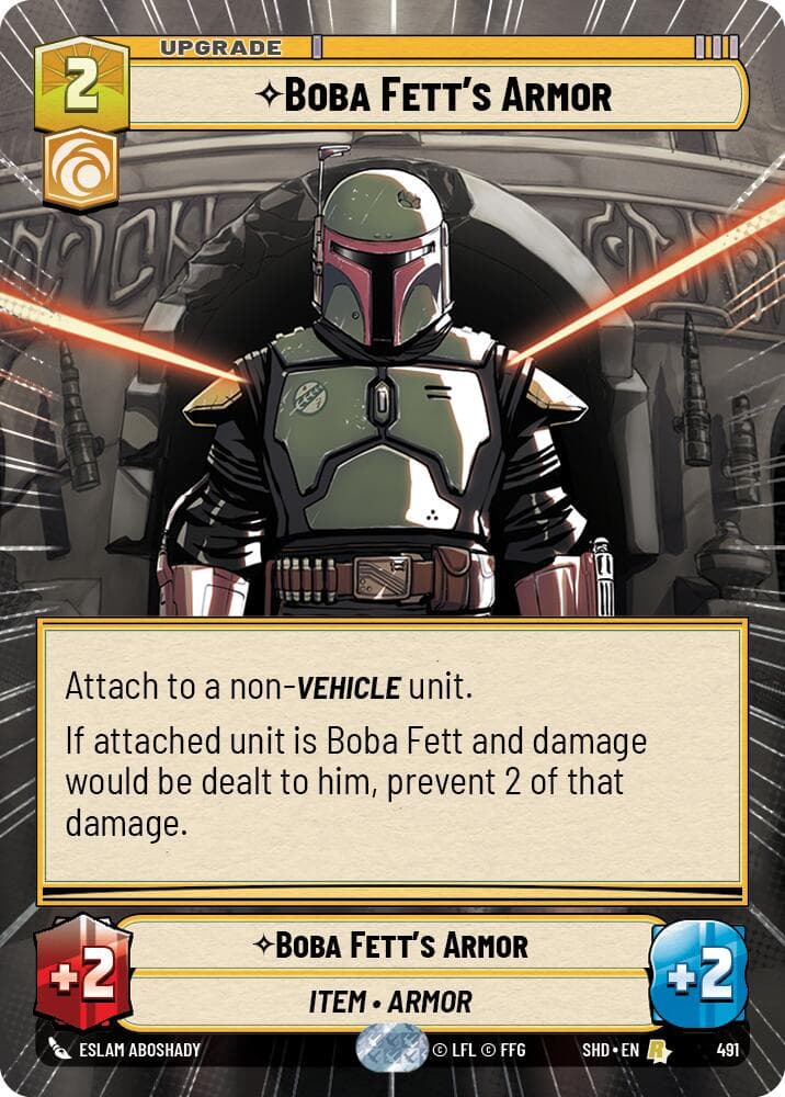 Boba Fett's Armor (Hyperspace) — Shadows of the Galaxy card