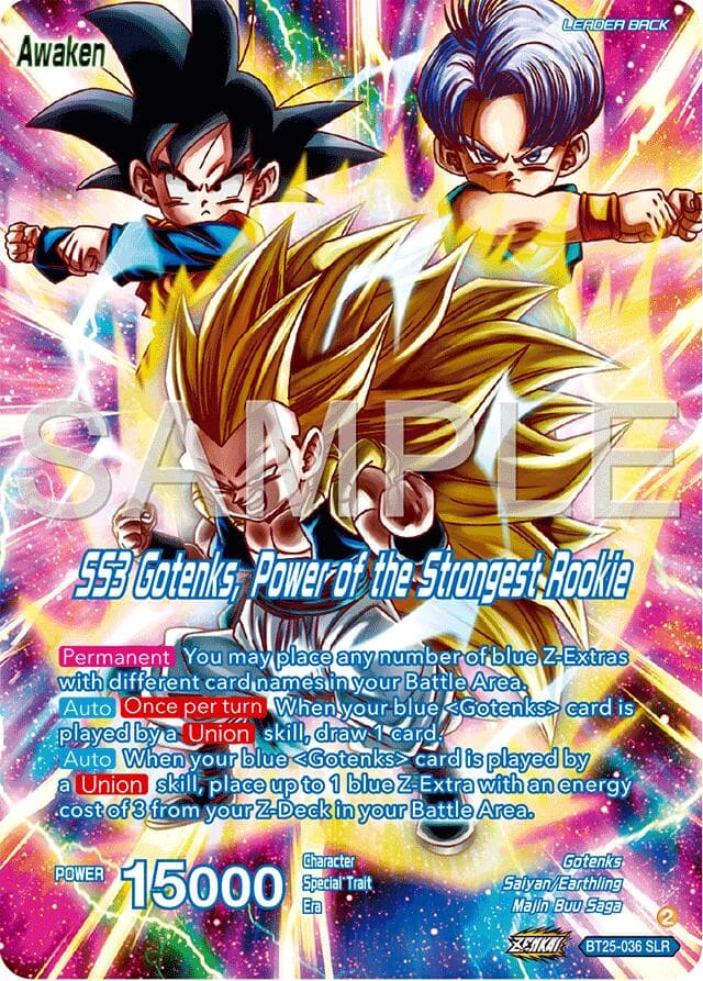 Gotenks // SS3 Gotenks, Power of the Strongest Rookie (SLR) — Legend of the Dragon Balls card