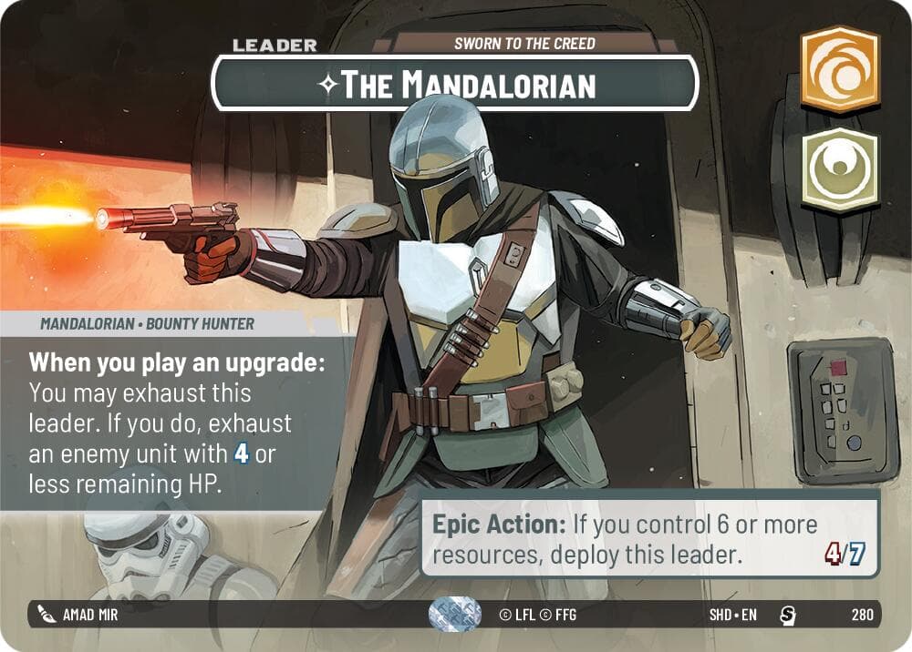 The Mandalorian - Sworn To The Creed (Showcase) — Shadows of the Galaxy card