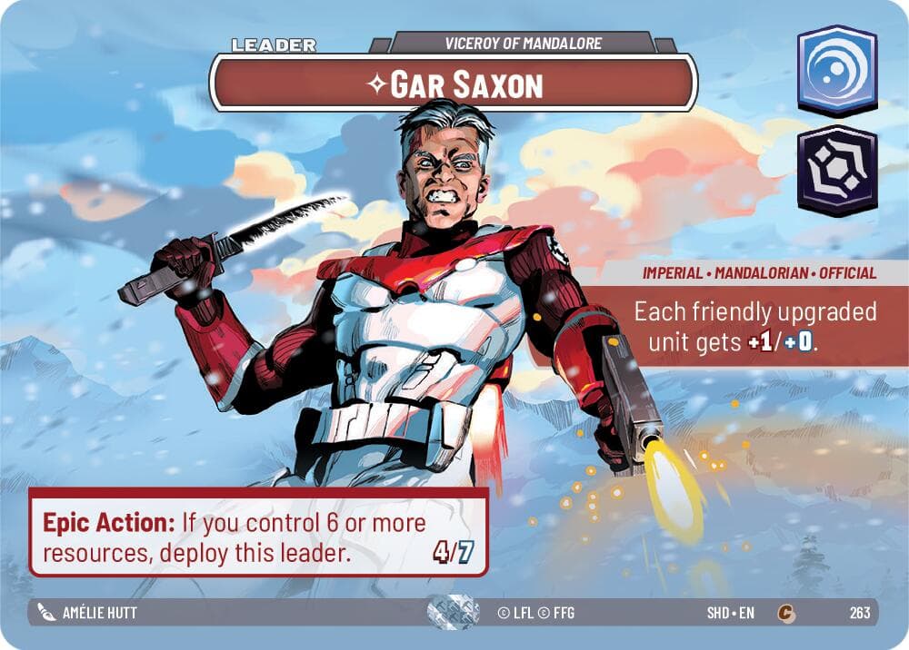Gar Saxon - Viceroy of Mandalore (Showcase) — Shadows of the Galaxy card