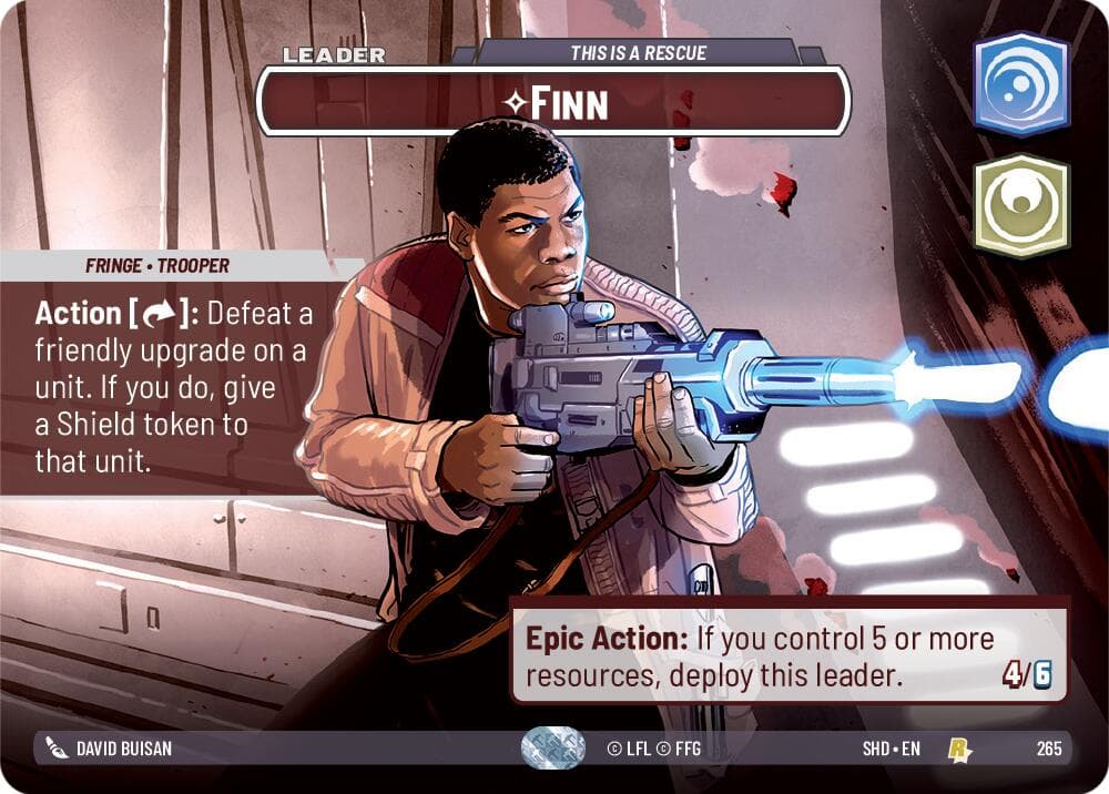 Finn - This is a Rescue (Showcase) — Shadows of the Galaxy card