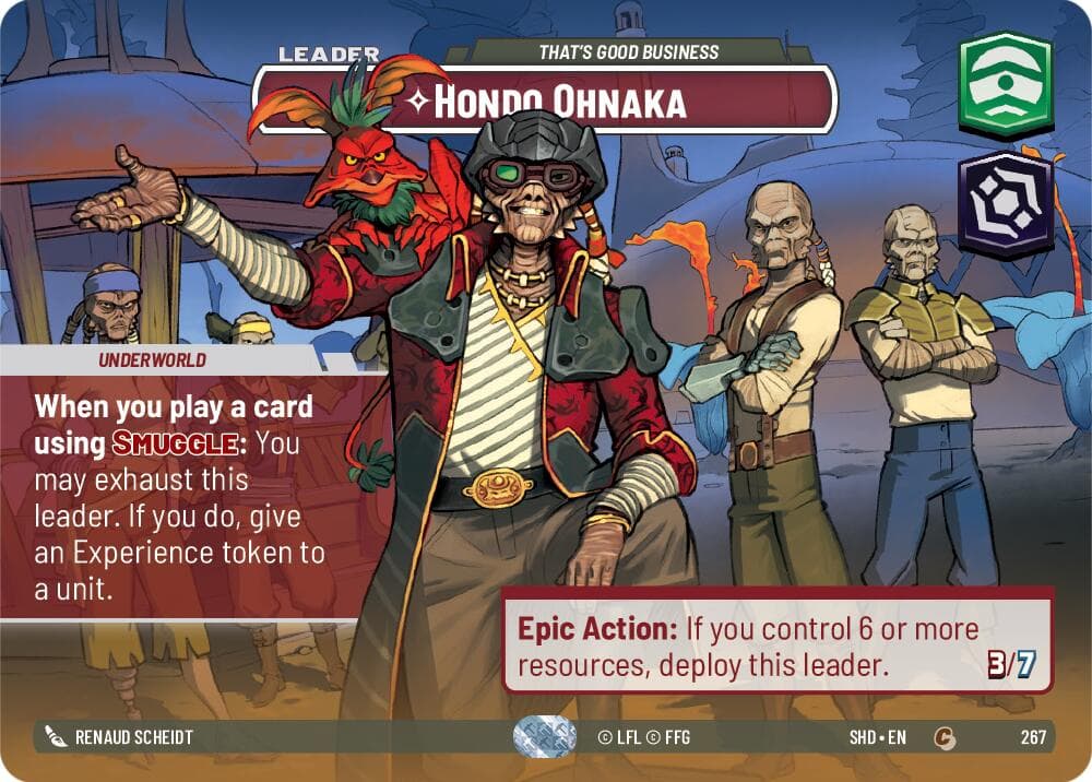 Hondo Ohnaka - That's Good Business (Showcase) — Shadows of the Galaxy card