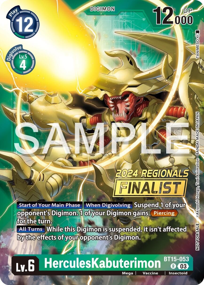 HerculesKabuterimon (2024 Regionals Finalist) — Exceed Apocalypse card