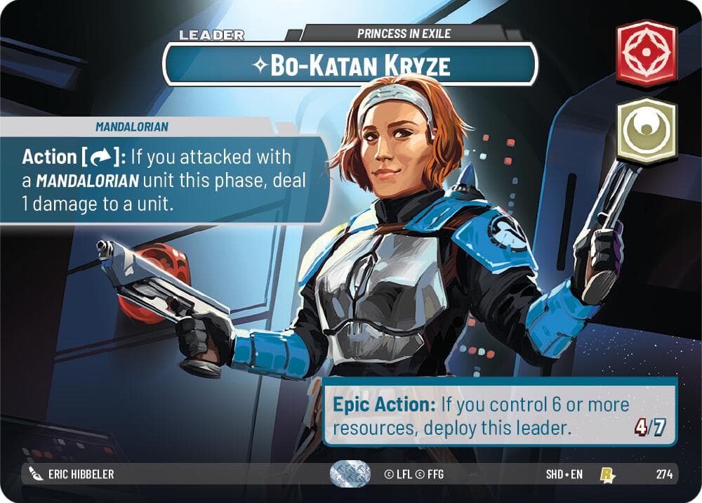Bo-Katan Kryze - Princess in Exile (Showcase) — Shadows of the Galaxy card