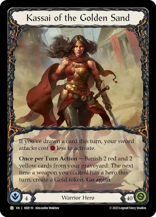 Kassai of the Golden Sand - HER110 — Flesh and Blood: Promo Cards card