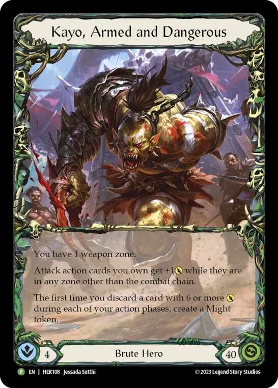 Kayo, Armed and Dangerous - HER108 — Flesh and Blood: Promo Cards card