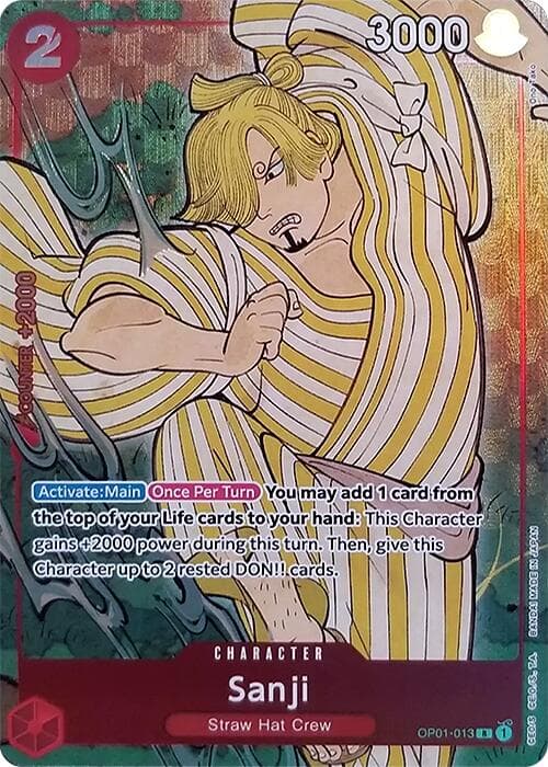 Sanji (English Version 1st Anniversary Set) — One Piece Promotion Cards card