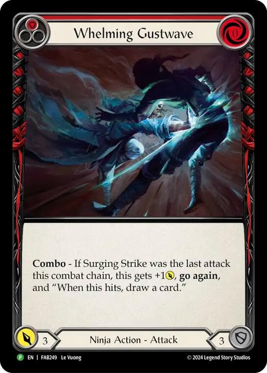 Whelming Gustwave (Red) - FAB249 — Flesh and Blood: Promo Cards card